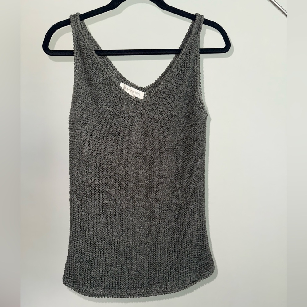 Vintage Jones New York Charcoal Knit Tank